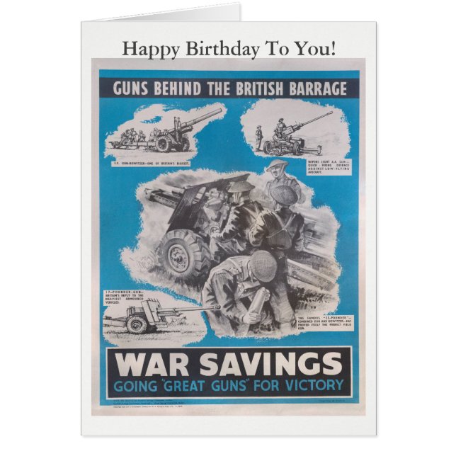 Réimpression de l'affiche britannique de guerre. (Devant)