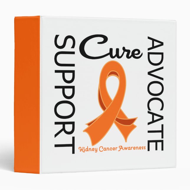 Rein Cancer Support Advocate Cure v2 Classeur (Devant/Côté)