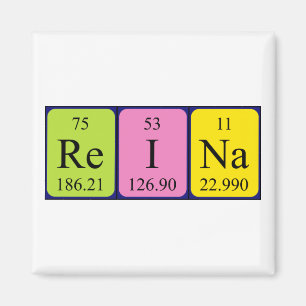 Reina periodic table name magnet