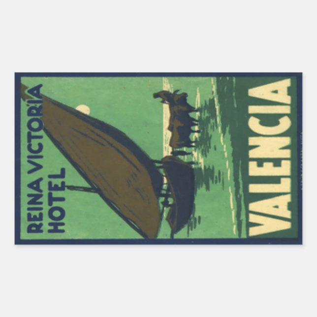 Reina Victoria Hotel Valencia Sticker (Front)