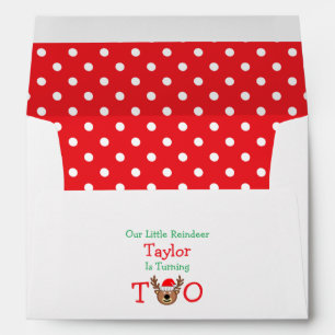 Reindeer 2nd Birthday Envelope