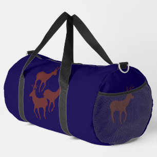 Reindeer 3 Athletic Gym Carry On Dk Blue Duffle Bag
