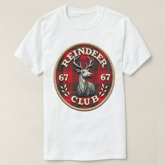 Reindeer 67 Club T-Shirt (Design Front)