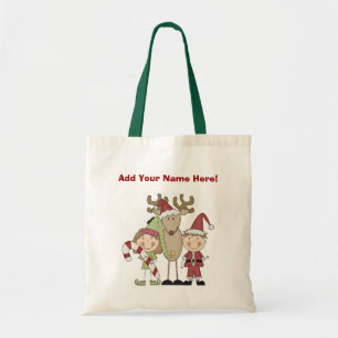 Reindeer and Elves T-shirts and Gifts Tote Bag