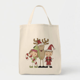Reindeer and Elves T-shirts and Gifts Tote Bag