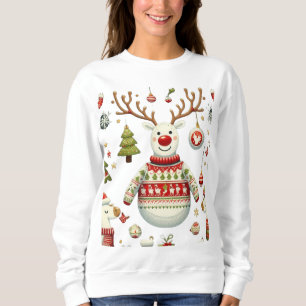 Reindeer and Ornaments Sweatshirt