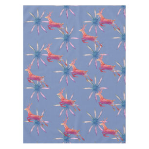 Reindeer and Snowflakes Tablecloth
