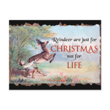 Reindeer are just for Christmas Vintage Spoof