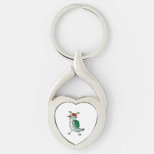 Reindeer as a Christmas bird Keychain