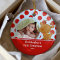 Reindeer Baby Boy Photo Christmas Ornament