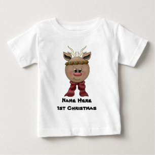 Reindeer Baby's 1st Christmas T-shirt