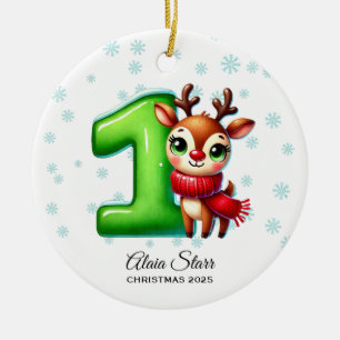 Reindeer Baby's First Christmas Ornament