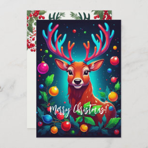 "Reindeer & Baubles" Christmas Card