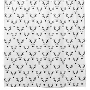 Reindeer Black and White Pattern
