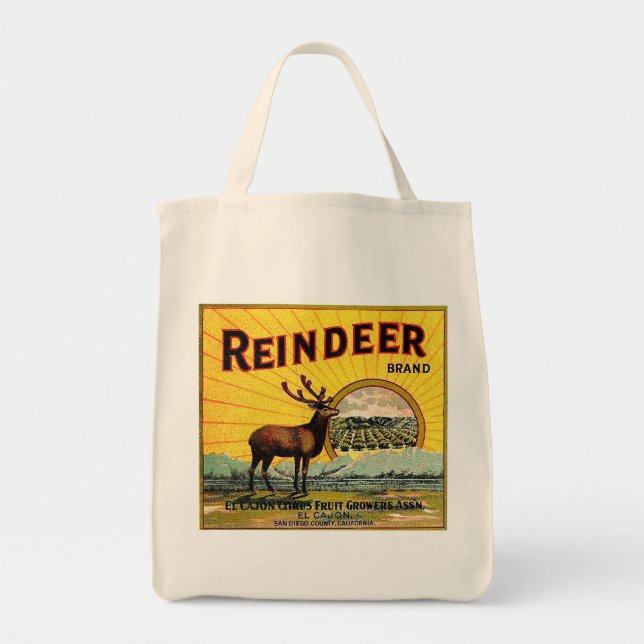 REINDEER BRAND TOTE BAG (Front)