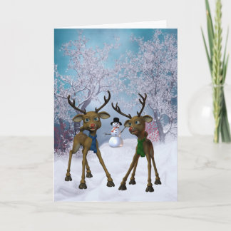 Reindeer Card