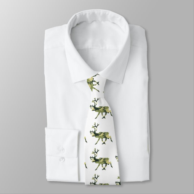 Reindeer / Caribou Woodland Camouflage / Camo Tie (Tied)