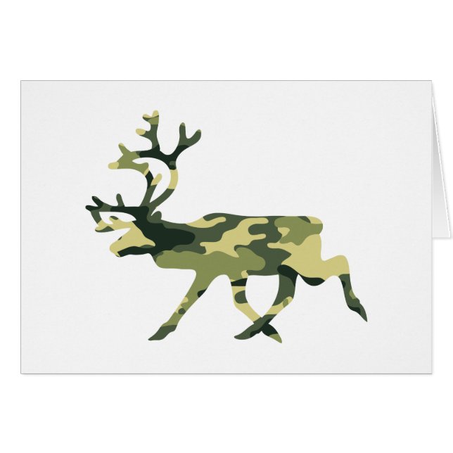 Reindeer / Caribou Woodland Camouflage / Carte Cam (Devant horizontal)