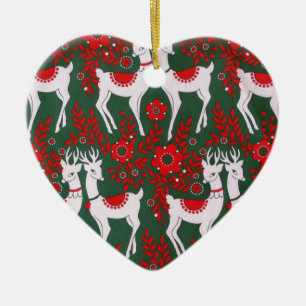 Reindeer Ceramic Ornament