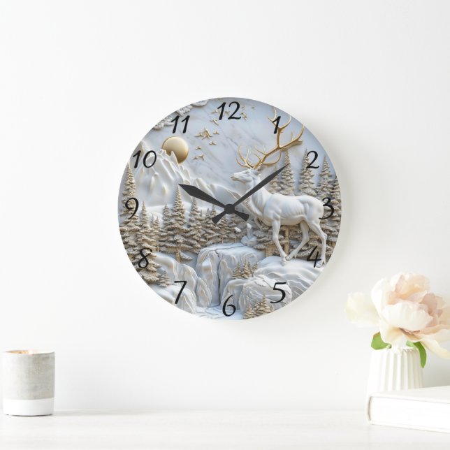 Reindeer Charm for Christmas Large Clock (Home)