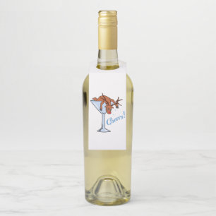 Reindeer Cheers Bottle Tag