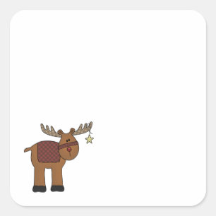 Reindeer - Choose a Colour! Square Sticker