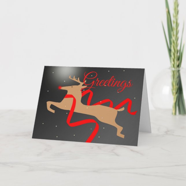 Reindeer Christmas Cards (Front)