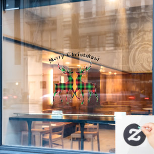 Reindeer Christmas Decoration Happy Customers Window Cling