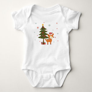 Reindeer Christmas ~ Holiday Baby Bodysuit