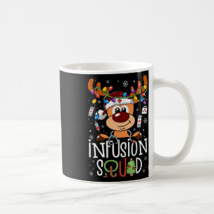 Reindeer Christmas Infusion Nurse Squad Stethoscop Coffee Mug