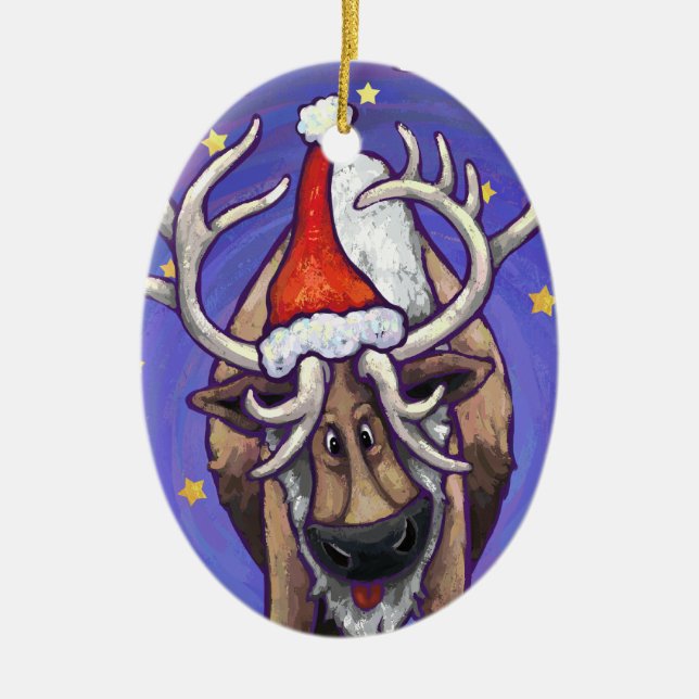 Reindeer Christmas Ornament (Front)