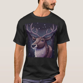 Reindeer Christmas Pattern T-Shirt