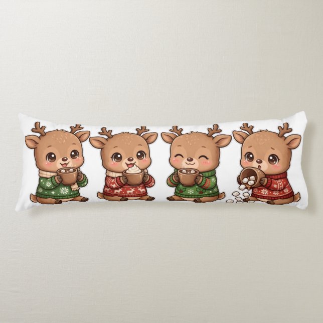 reindeer Christmas pillow (Front)
