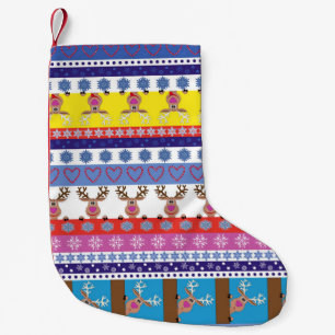 reindeer christmas small christmas stocking