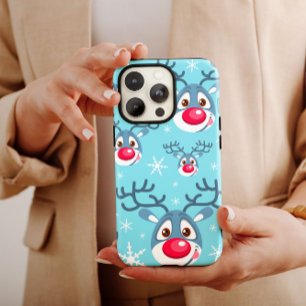 Reindeer Christmas Snow Flakes iPhone Case Mate