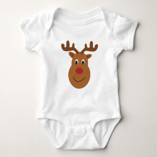 Reindeer Christmas T-shirt Baby Bodysuit