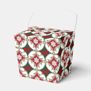 Reindeer Circles-1-PARTY FAVOR BOX, take out style Box