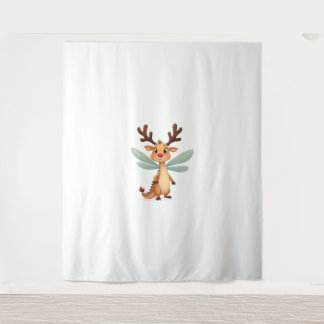 Reindeer Dragonfly Tapestry