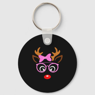 Reindeer Face Matching Family Christmas Costume Wo Keychain