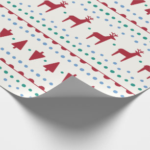 Reindeer Fair Isle by Primary.com Wrapping Paper