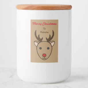Reindeer Food and Beverage Label Set