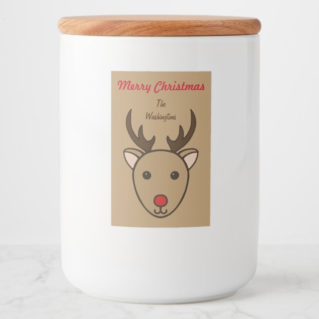 Reindeer Food and Beverage Label Set (Front)