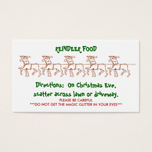 REINDEER FOOD - Customized 2 (Front)