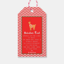 Reindeer Food Personalized Gift Tags