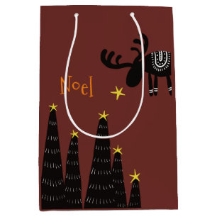 Reindeer found the star medium gift bag