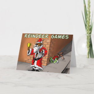 reindeer games 4 holiday card