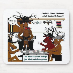 Reindeer Games Funny Christmas Gifts & Tees Mouse Pad
