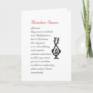 Reindeer Games Holiday Card