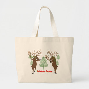 Reindeer Games Large Tote Bag