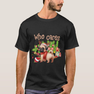 "Reindeer Games Pug - Holiday Festive Mischief" T-Shirt